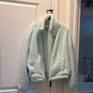Aerie Mint Teddy Jacket